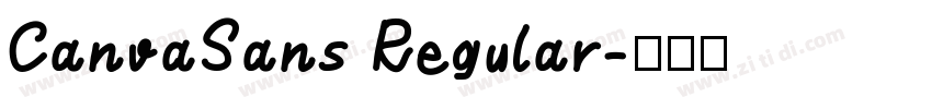 CanvaSans Regular字体转换